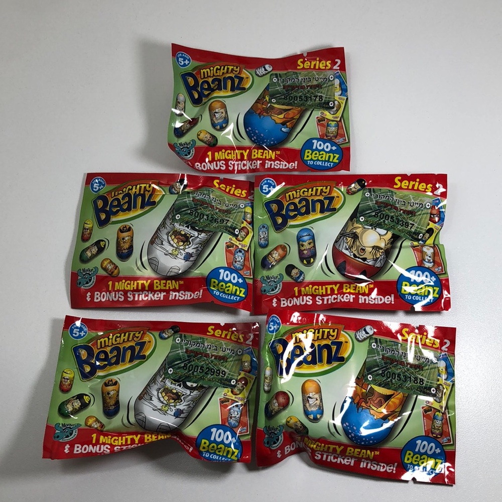 Mighty Beanz Series 2 lot of 5 blind bags